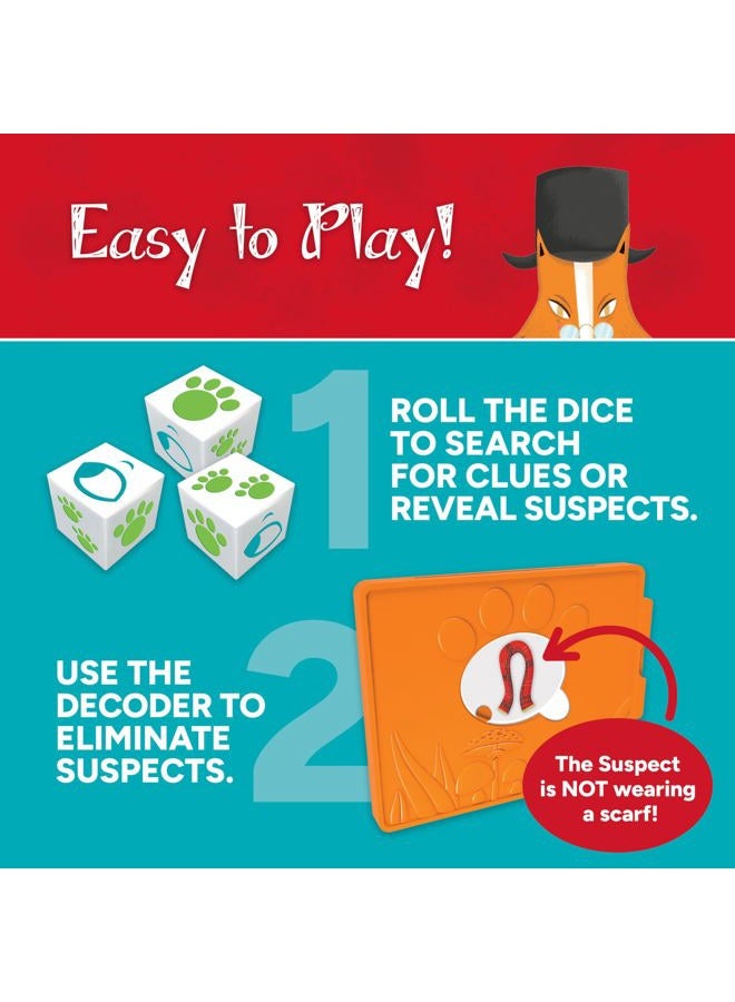 Gamewright OUTFOXED, A CLASSIC WHO DUNNIT GAME FOR PRESCHOOLERS, 4 players - Image 3